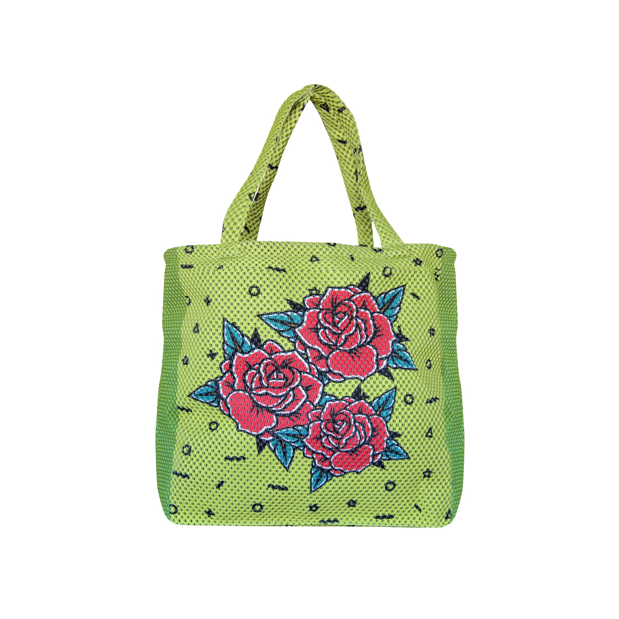 Borsa in tessuto 3D Tattoo Rose