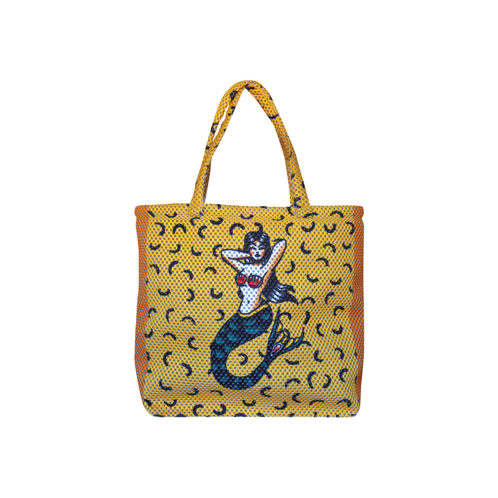 Borsa in tessuto 3D Tattoo Sirena