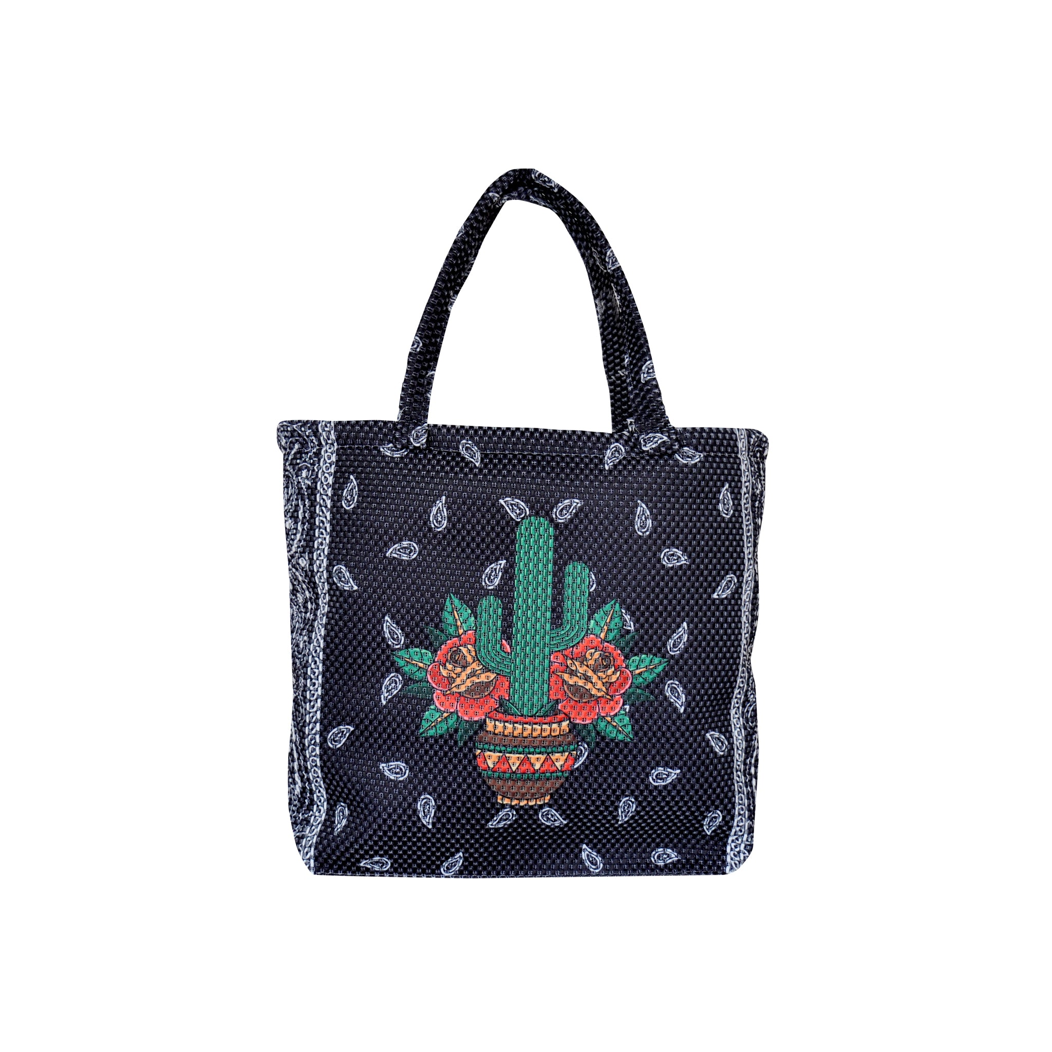 Borsa in tessuto 3D Tattoo Cactus