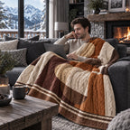 Plaid Tricot Astratto Cotto