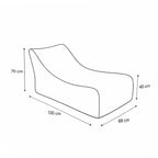 Chaise longue Etna