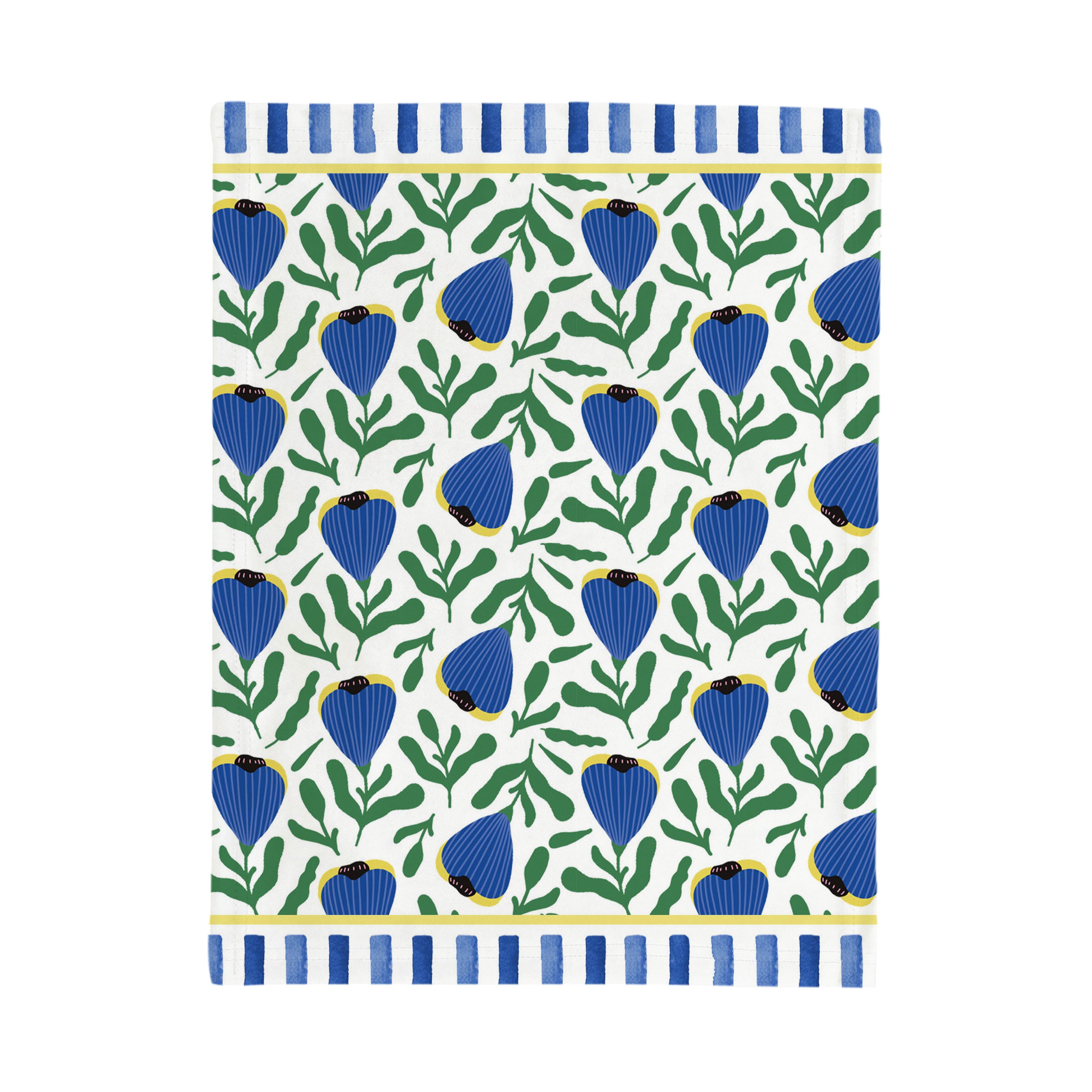 Canovaccio Yoko fiori blu