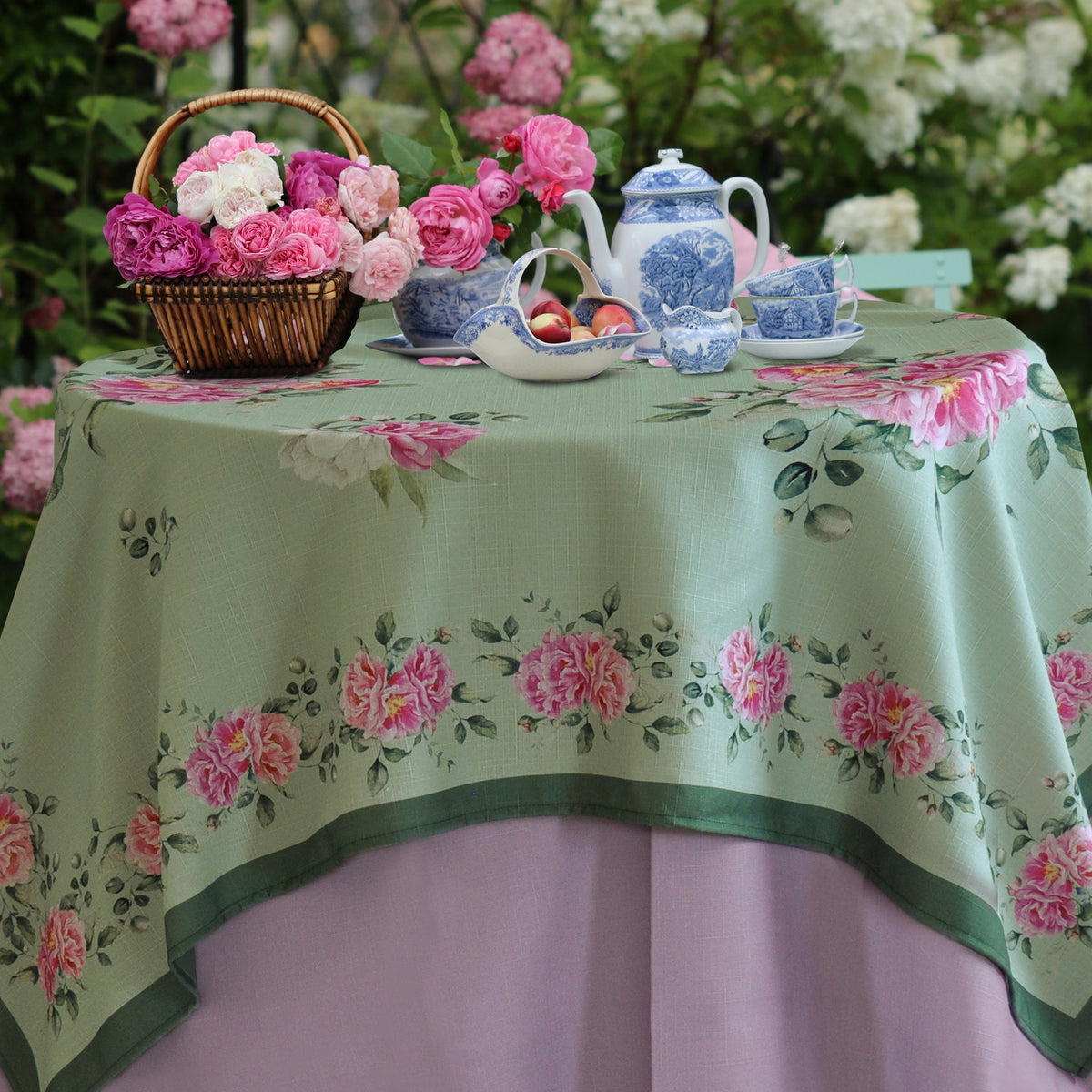 Tovaglia Peony verde