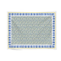 Yoko blue mosaic tablecloth