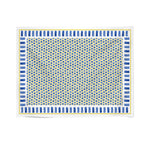 Yoko blue mosaic tablecloth
