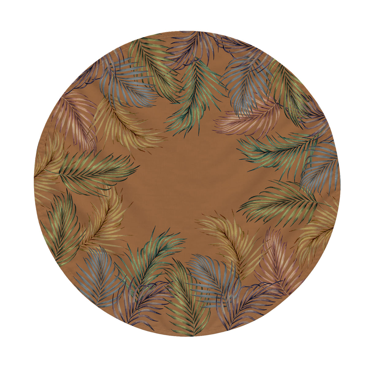 Tovaglia Tonda Palm Cotto