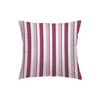 Peony striped pink cushion