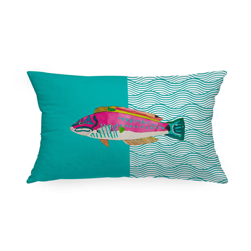 Aquarium Teal Cushion