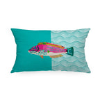 Aquarium Teal Cushion