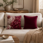 Cuscino Quadrato Eva Bordeaux