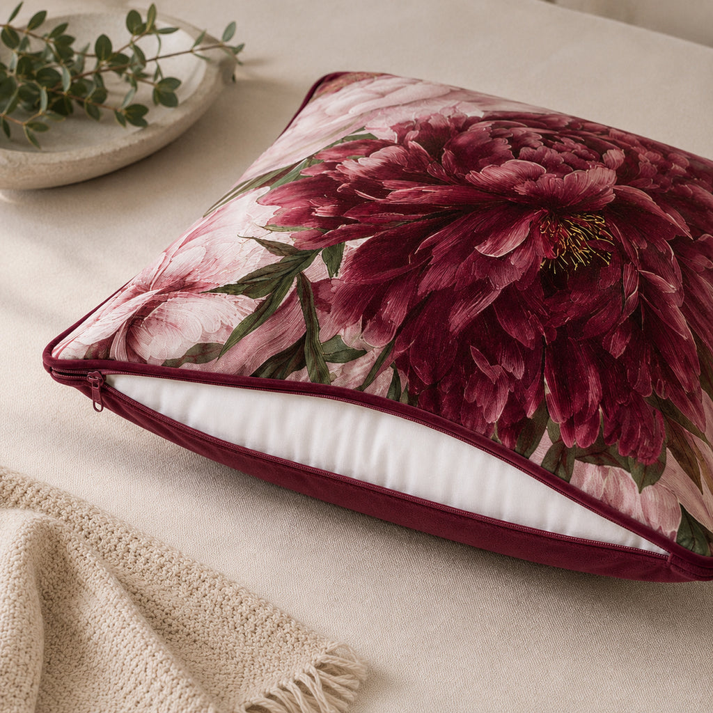 Cuscino Quadrato Eva Bordeaux