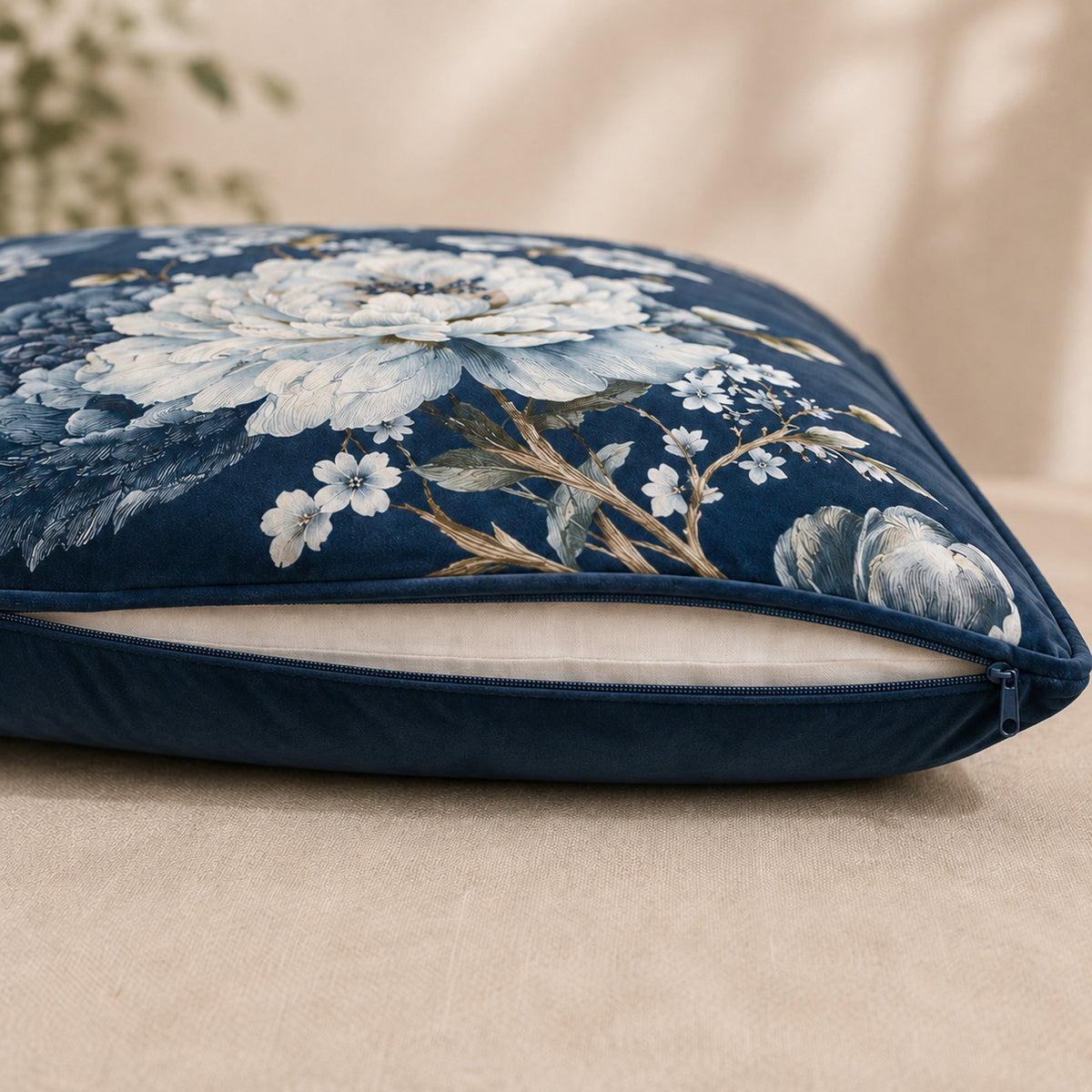 Cuscino Quadrato Eva Blu
