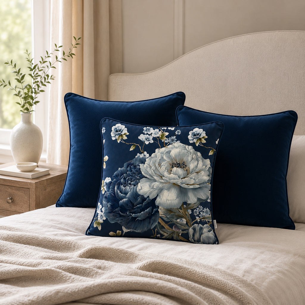 Cuscino Quadrato Eva Blu