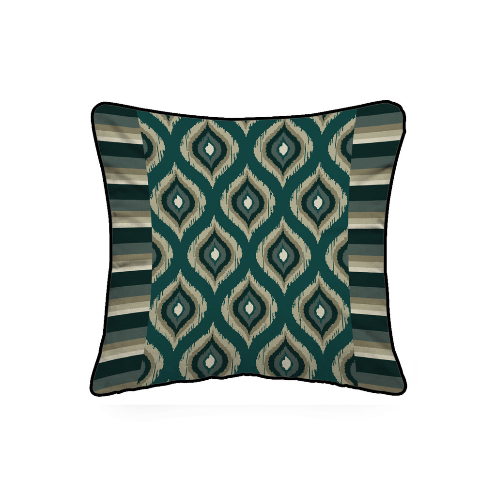 Cuscino Quadrato Greta Verde Geometrico