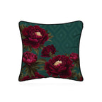 Cuscino Quadrato Greta Verde Fiori