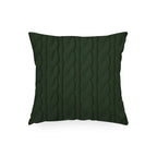 Cuscino Quadrato Tricot Astratto Verde