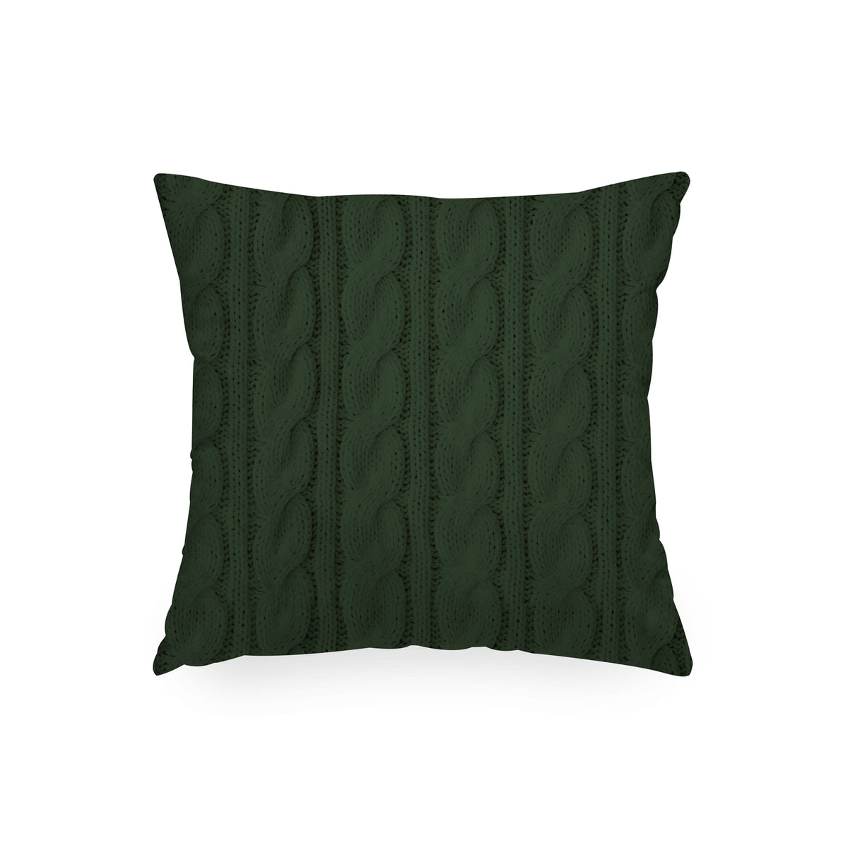 Cuscino Quadrato Tricot Astratto Verde