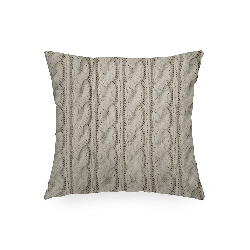 Cuscino Quadrato Tricot Treccia
