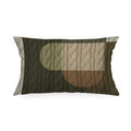 Cuscino Rettangolare Tricot Astratto Verde
