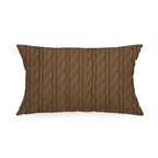 Cuscino Rettangolare Tricot Rombo Marrone