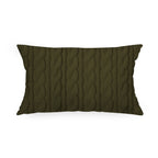 Cuscino Rettangolare Tricot Rombo Verde Scuro