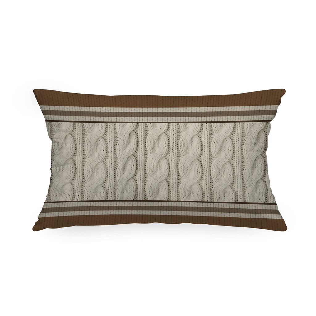 Cuscino Rettangolare Tricot Treccia