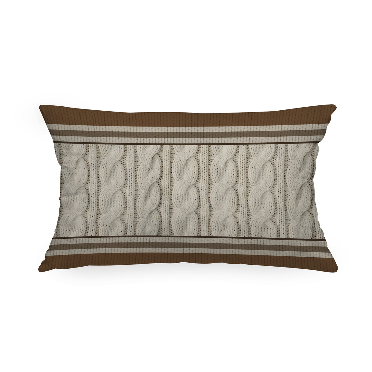 Cuscino Rettangolare Tricot Treccia