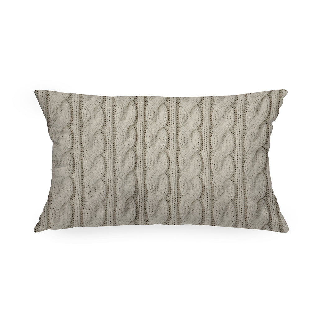 Cuscino Rettangolare Tricot Treccia