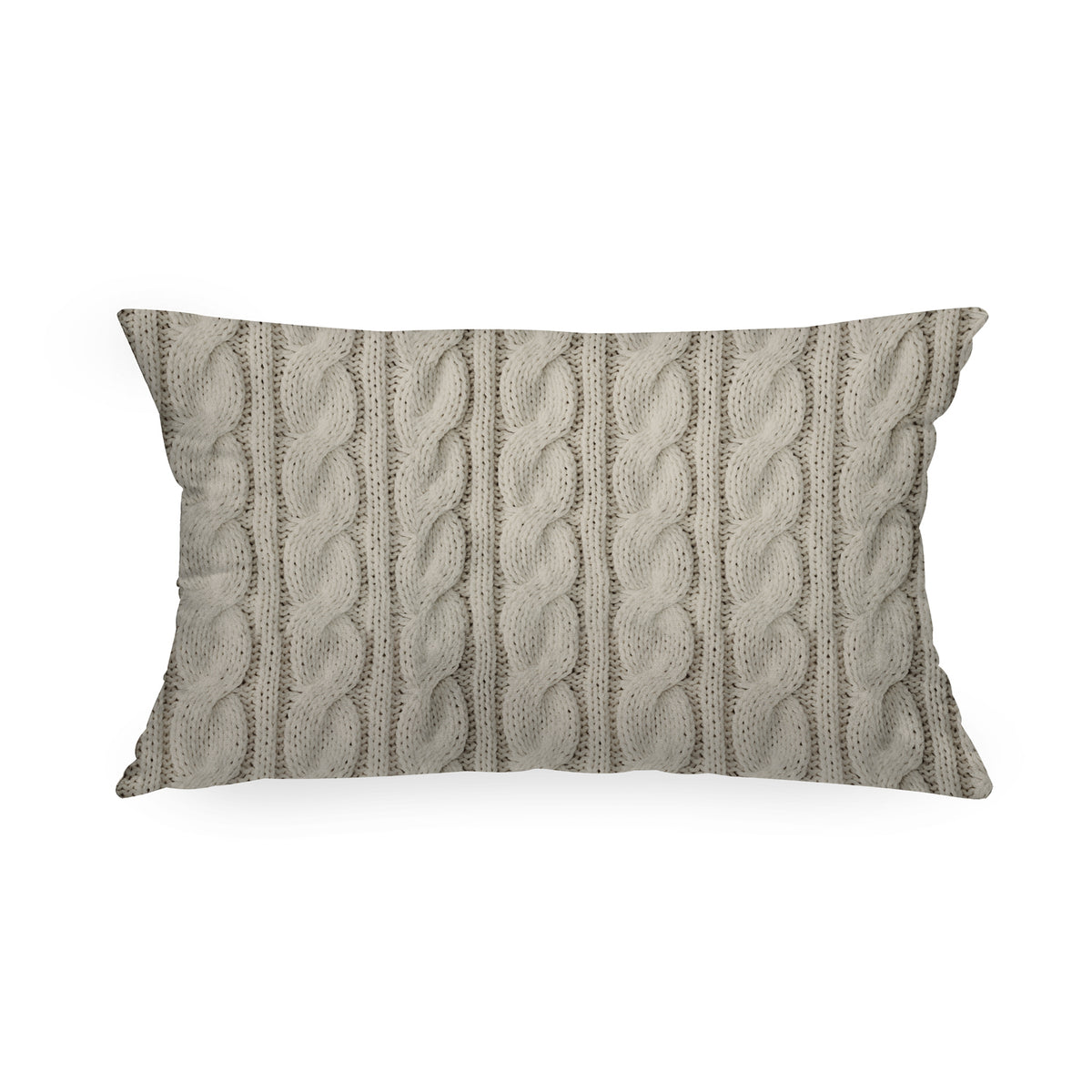 Cuscino Rettangolare Tricot Treccia