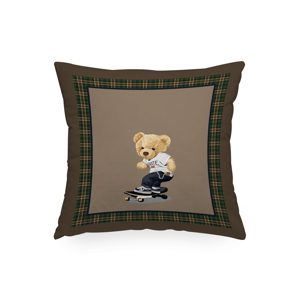 Cuscino Quadrato Sport Bear Skater