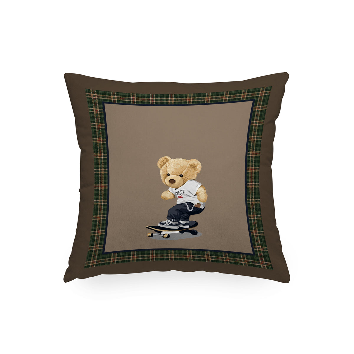 Cuscino Quadrato Sport Bear Skater