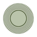 Sottopiatto rivestito Dinamic Verde set da 2 pezzi
