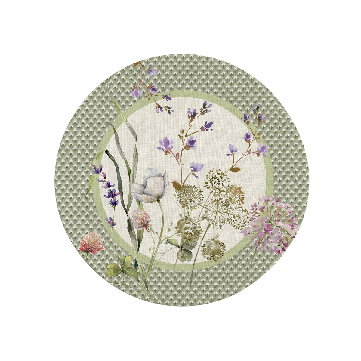 Sottopiatto Achillea Verde (Set 2 Pezzi)