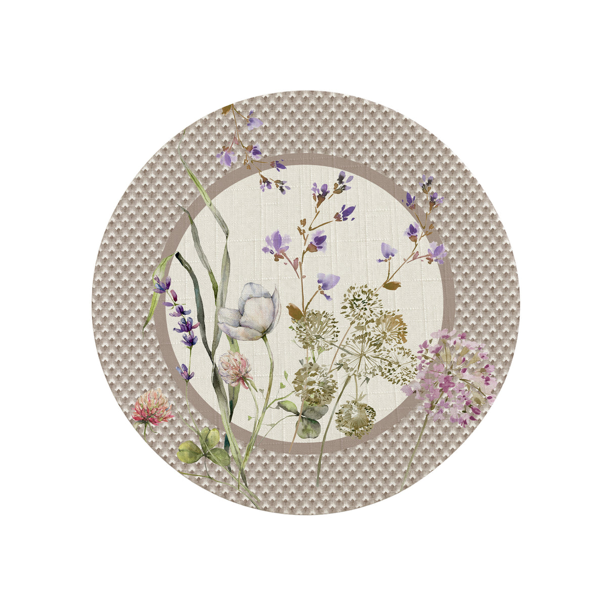 Sottopiatto Achillea Tortora (Set 2 Pezzi)