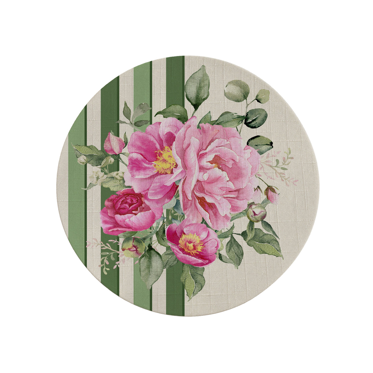 Sottopiatto Peony Verde (Set 2 Pezzi)