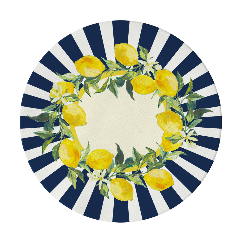 Sottopiatto rivestito Lemon set da 2 pezzi