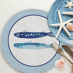 Coated placemat Sardines set of 2 pieces
