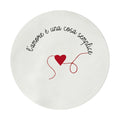 Sottopiatto rivestito Loving "l'amore è una cosa semplice" set da 2 pezzi