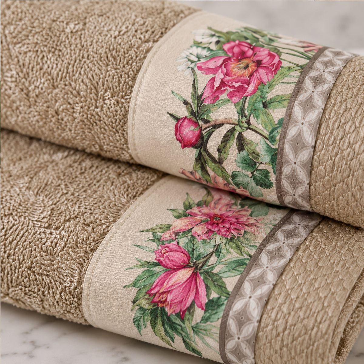 Asciugamani Giardino Beige