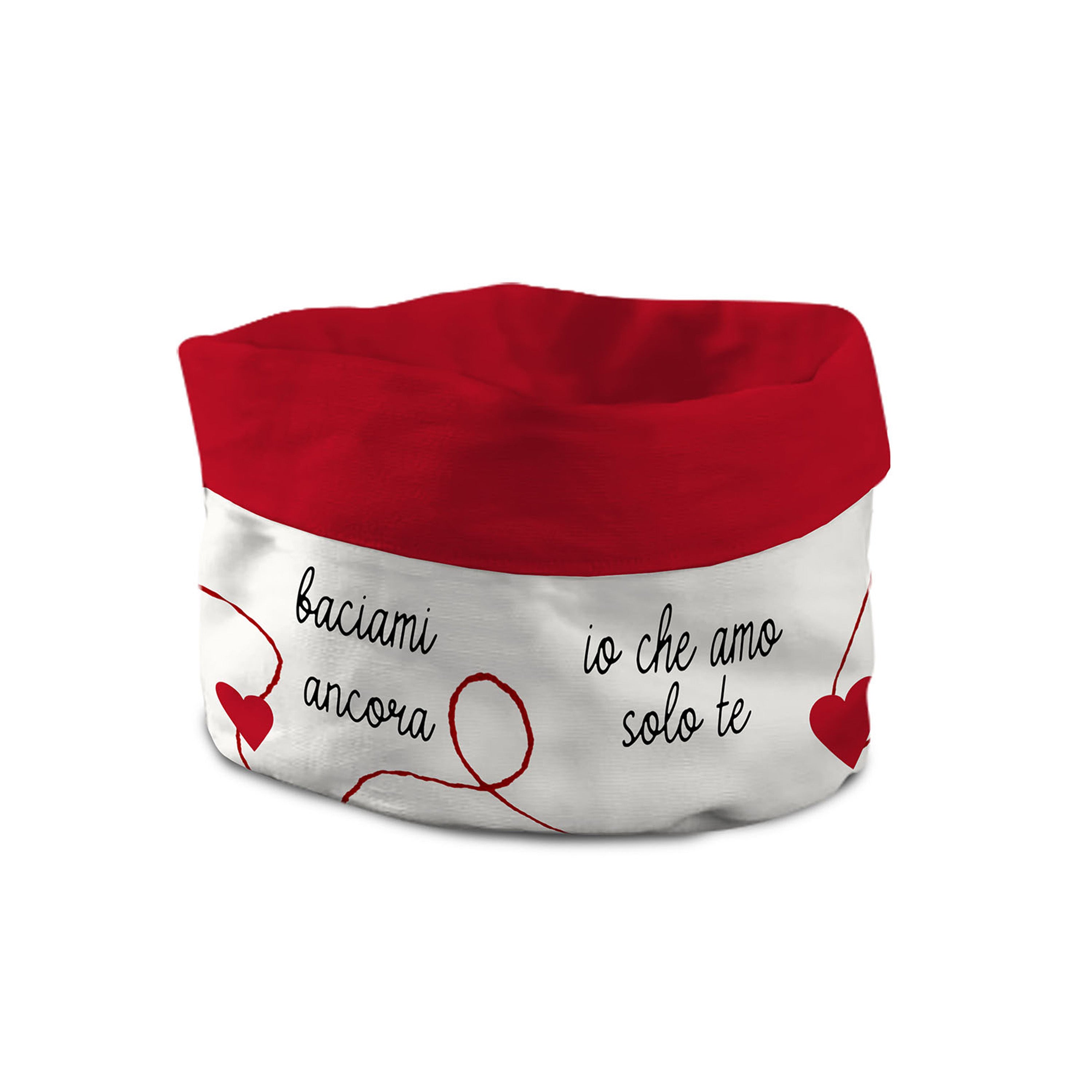 Cestino porta tutto Loving "Frasi d'Amore"