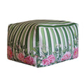 Pouf Quadrato Peony verde