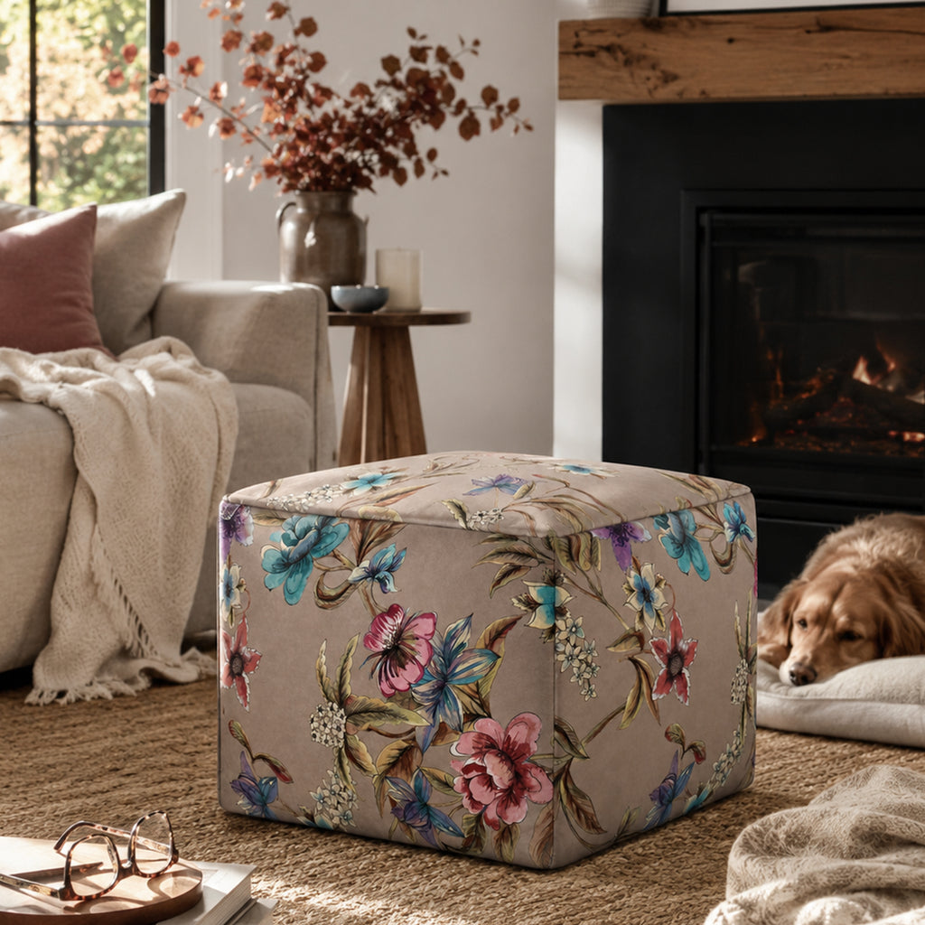 Pouf Quadrato Astor Beige
