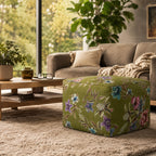 Pouf Quadrato Astor Verde