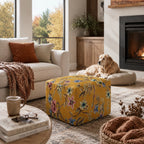 Pouf Quadrato Astor Senape