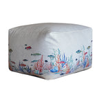 Aquarium Square Ottoman