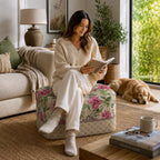 Pouf Quadrato Giardino Beige