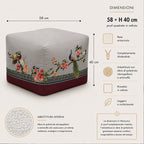 Pouf Quadrato Voliera