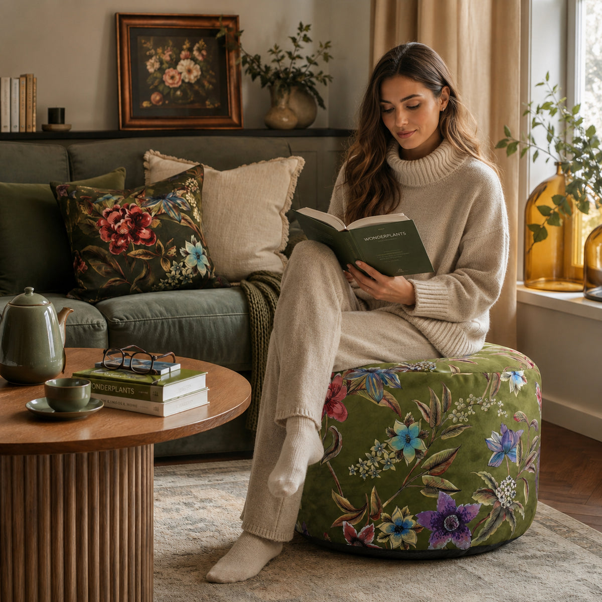 Pouf Rotondo Astor Verde