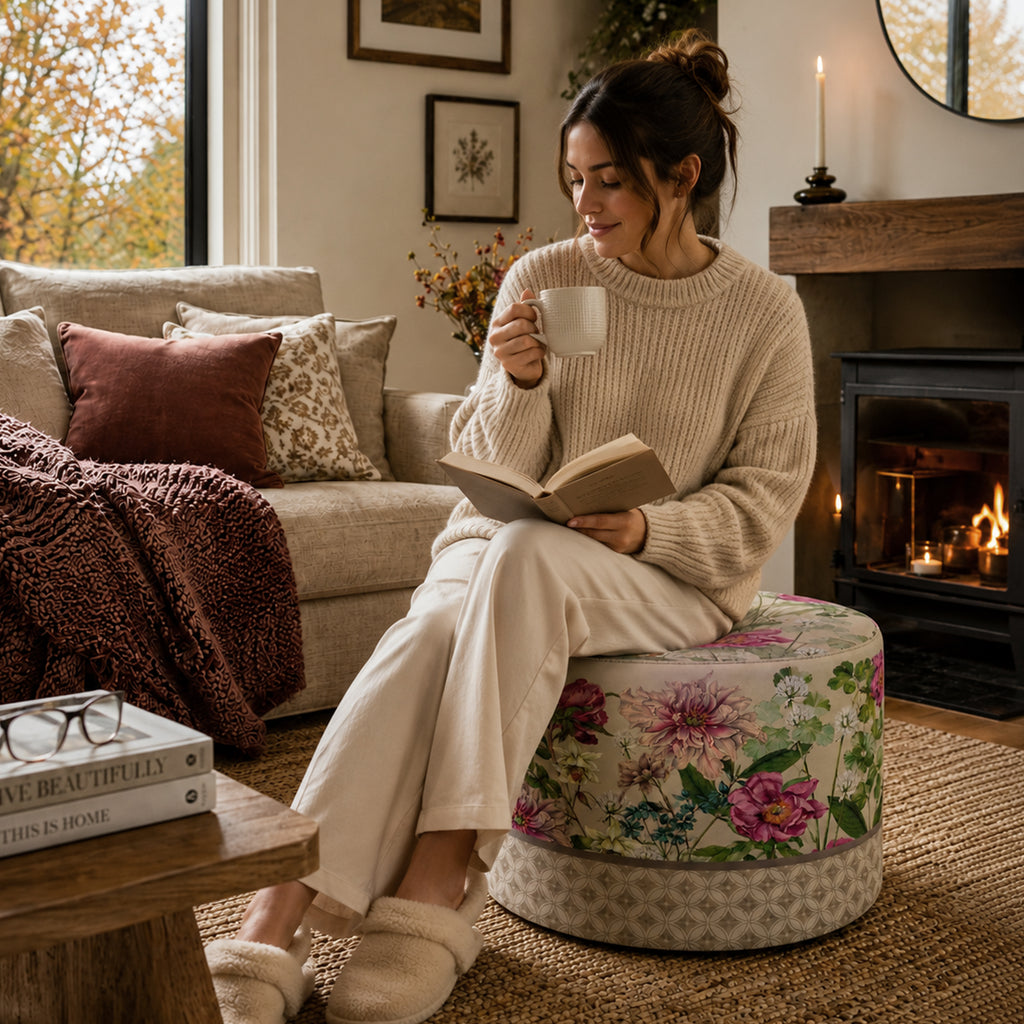 Pouf Rotondo Giardino Beige