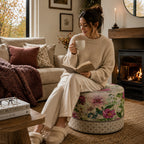 Pouf Rotondo Giardino Beige